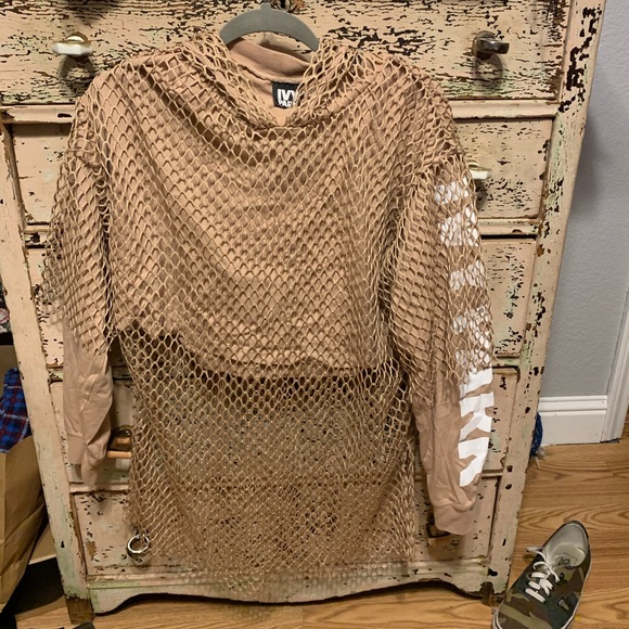 Ivy park blush colored mesh hoodie NEVER WORN - Picture 2 of 6